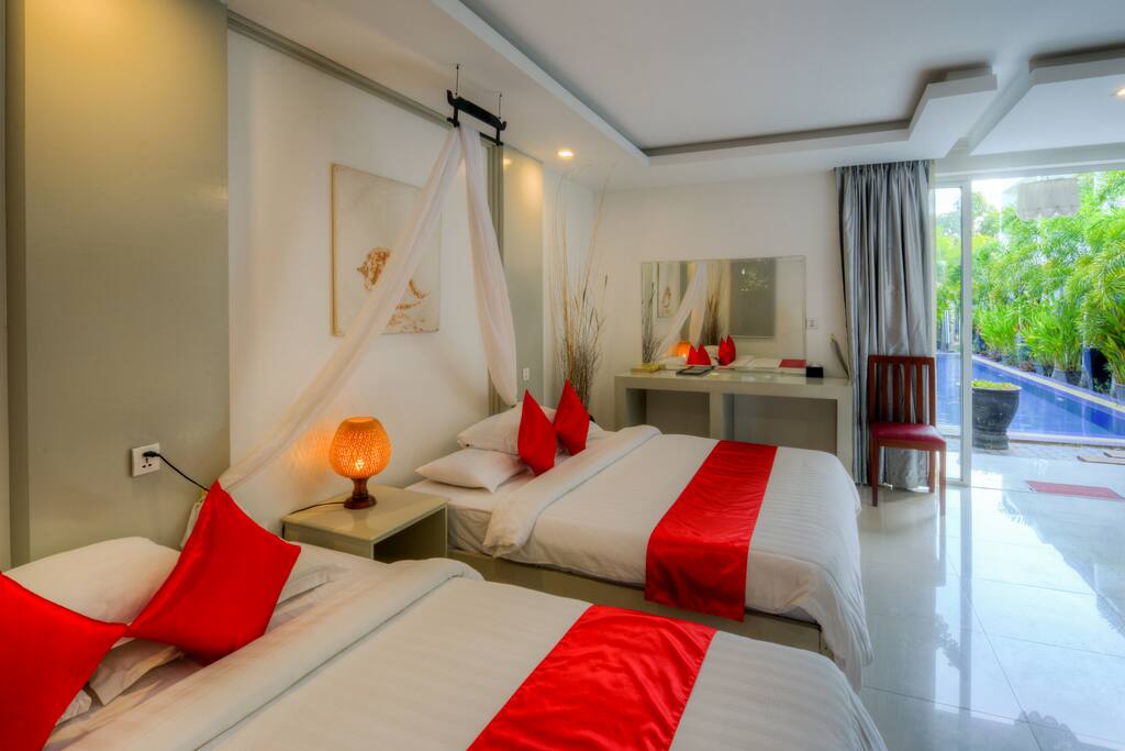 Family Suite with Balcony and Pool view