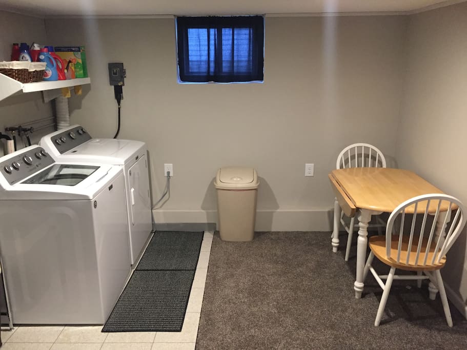 Washer and dryer available upon request.