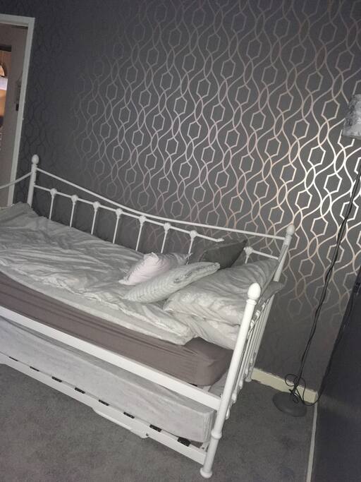 Single bed with trundle pull out