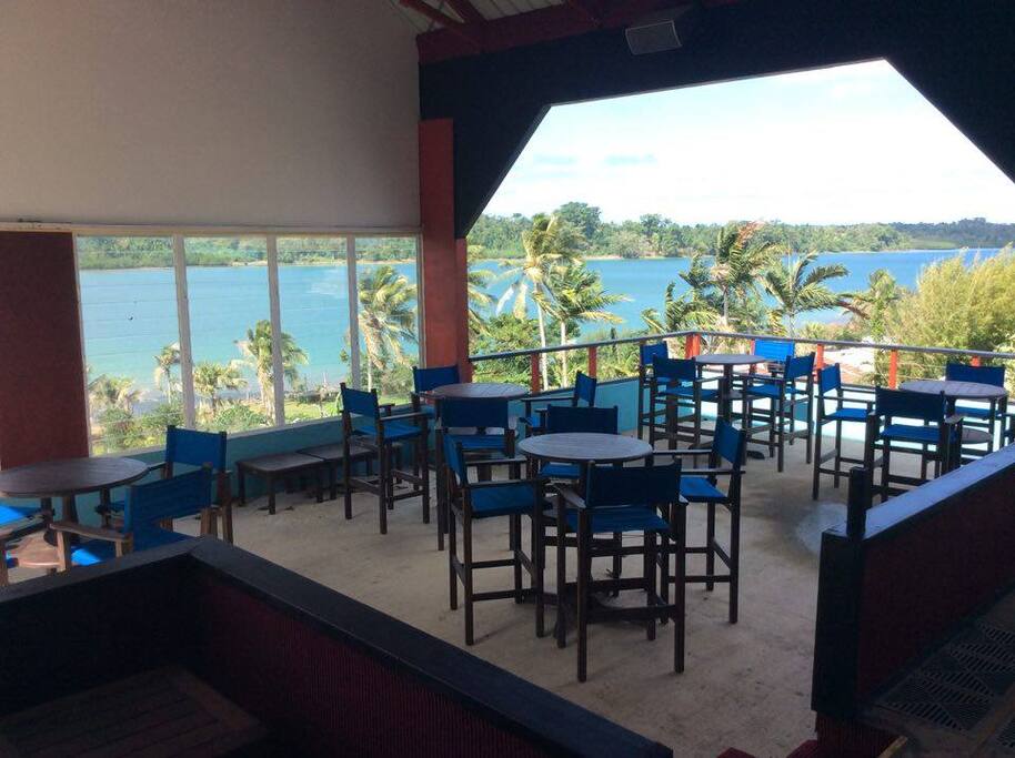 View from the bar