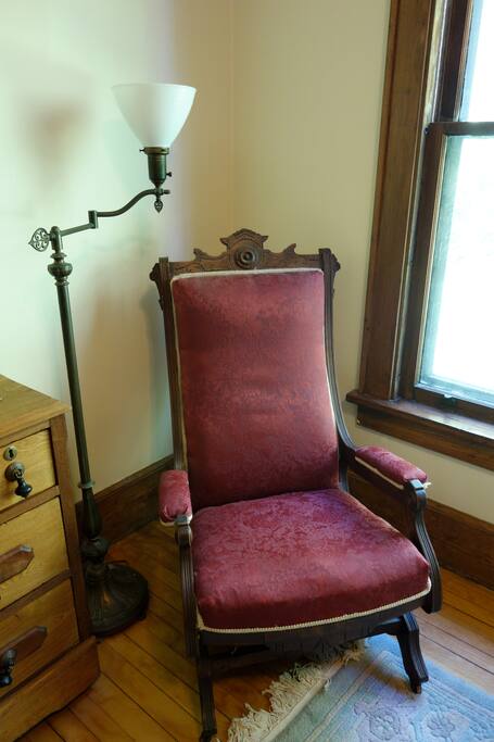 Chair and reading lamp