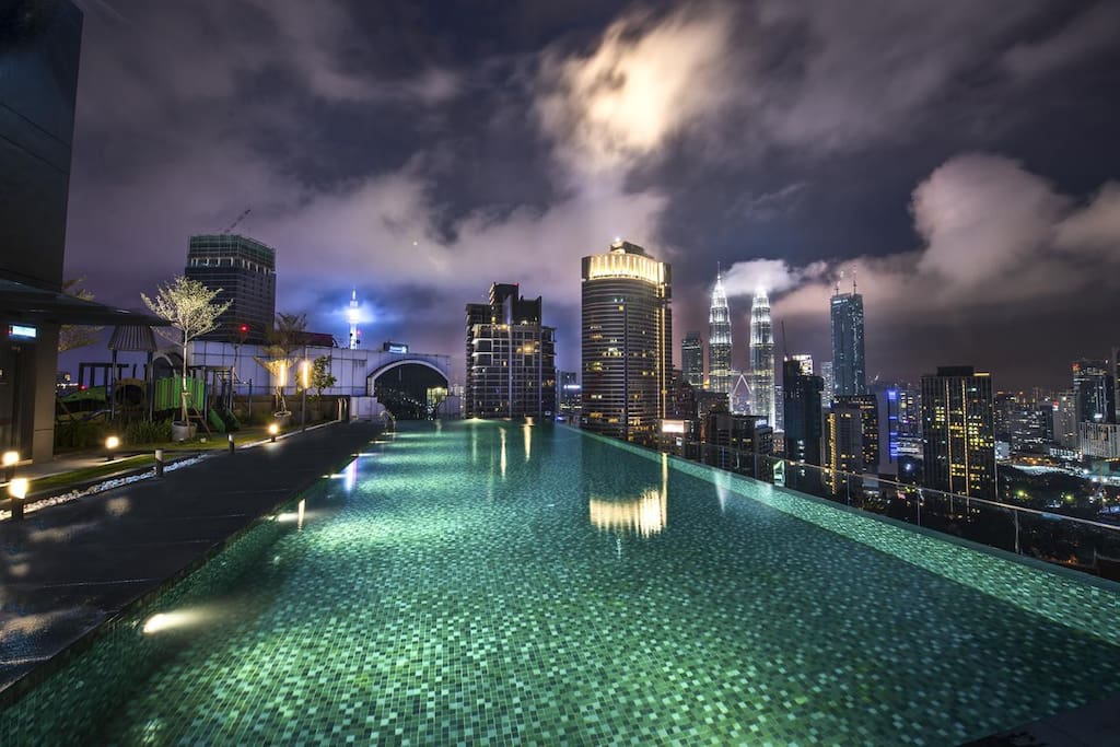 Pool pavilion sky Shared Spaces: