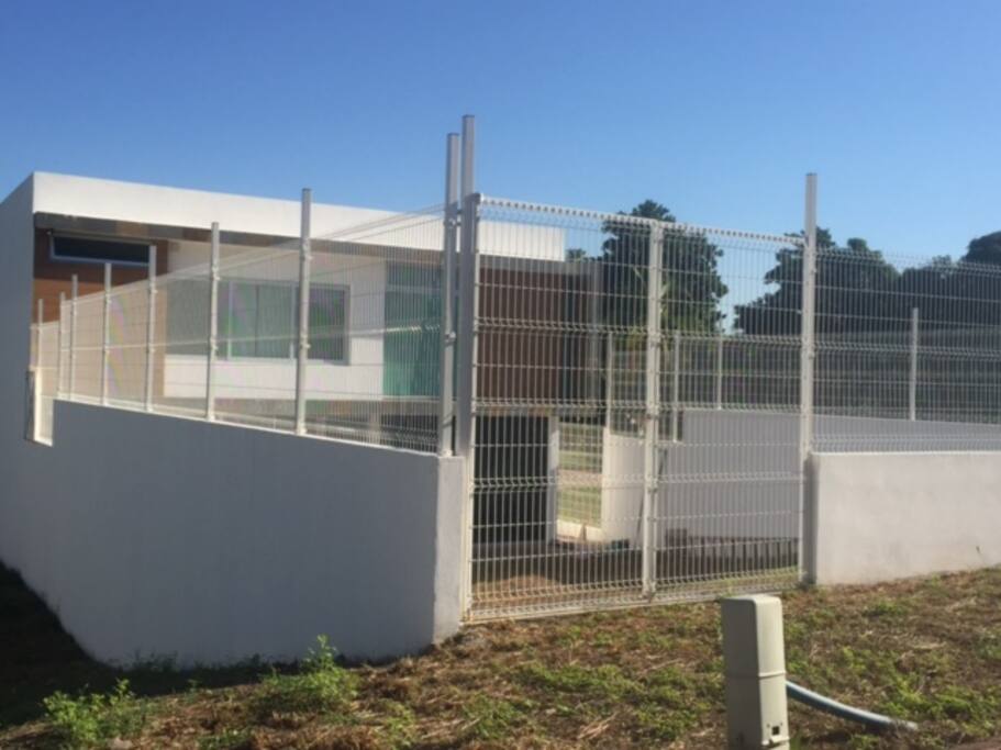 The House have a beautiful Garden with 2600 Ft. 24 hours Security Video Cameras.