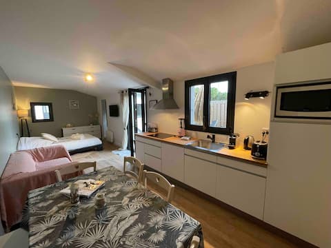Top Airbnb: Adorable house 100 m from Ile de Ré beach à Le Bois Plage En Ré