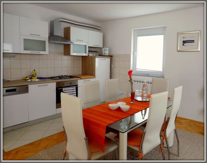 Kitchen and dining room