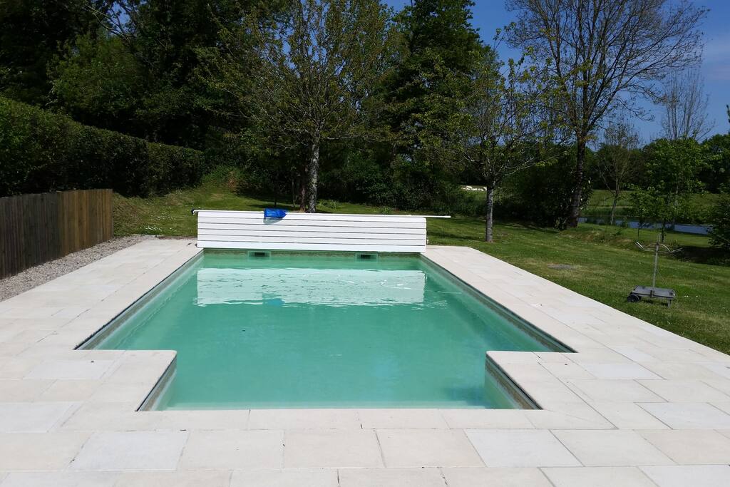 une piscine privée à 26°c entre le 15/06 et le 15/09