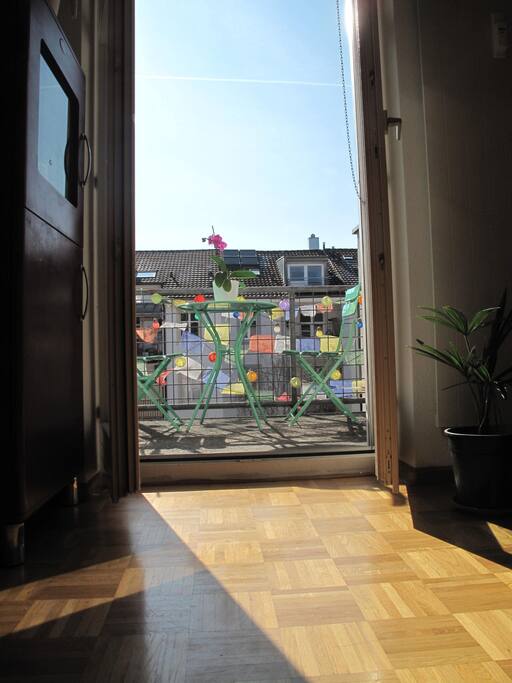 We love the balcony.