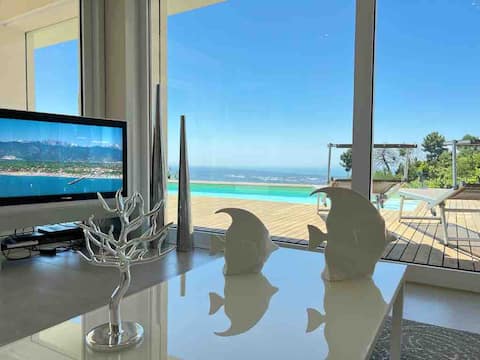 Villa Olympia Pool Sea View Mountains Lake Nature