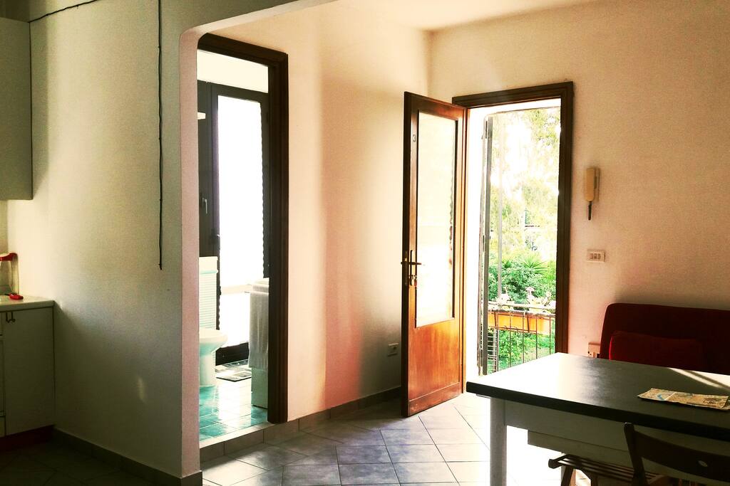 Vista sull'ingresso