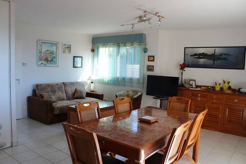 Successful Airbnb property: Apartment facing Pentrez Beach in Saint Nic