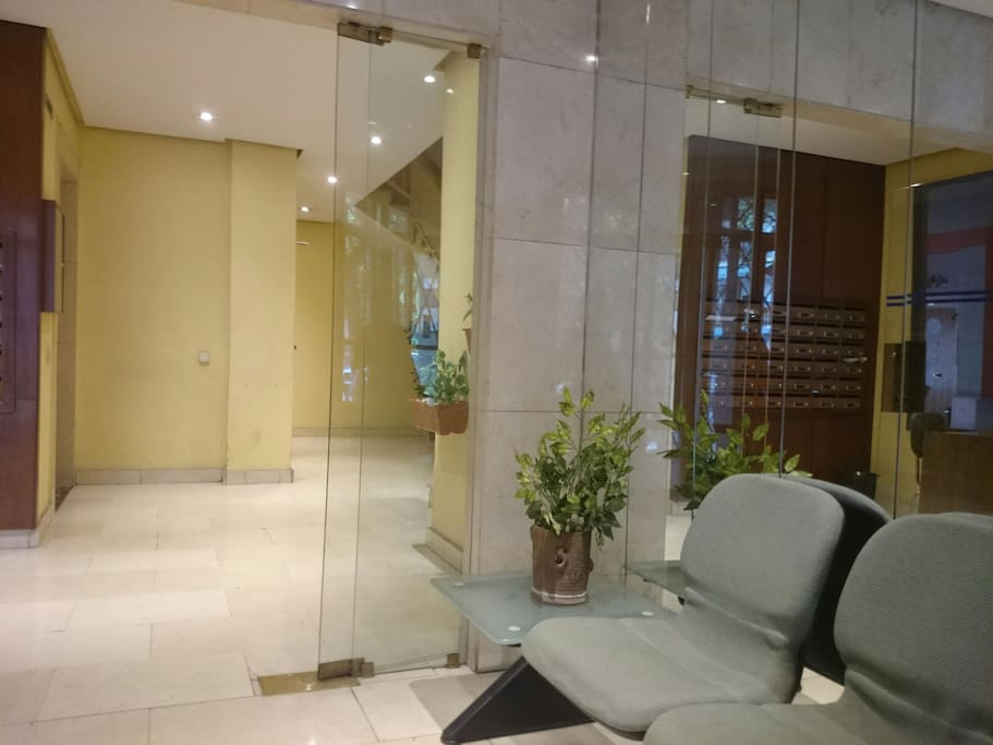 Apartment entrance and lobby