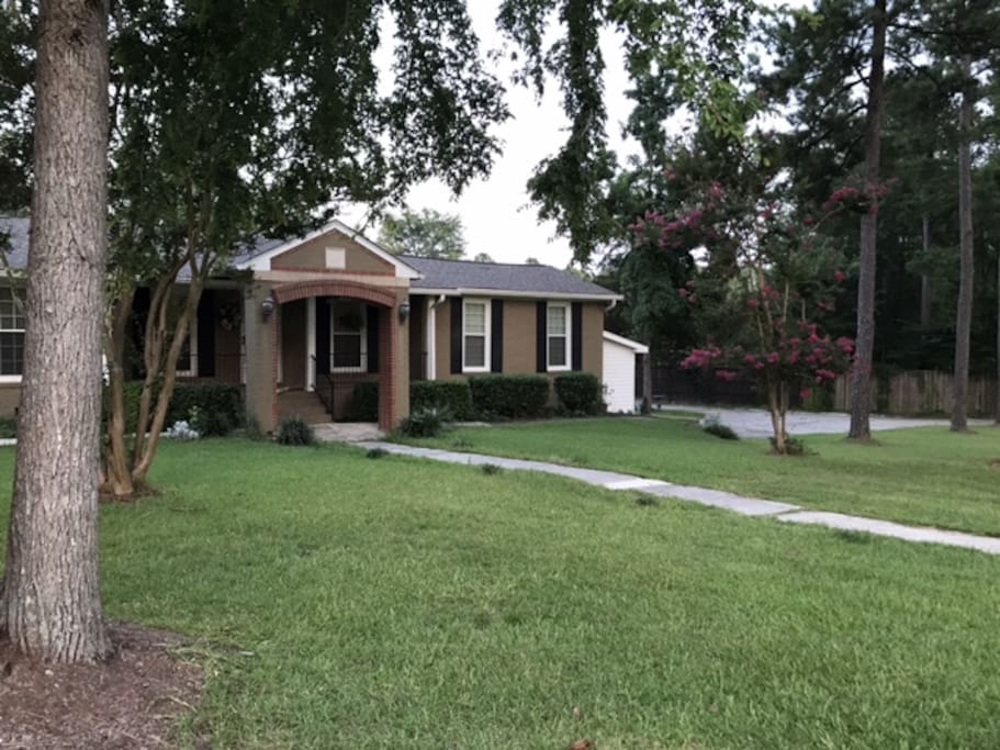 A charming 1970's farm-style home walkable in minutes to Johnson Marina at Lake Murray, SC.