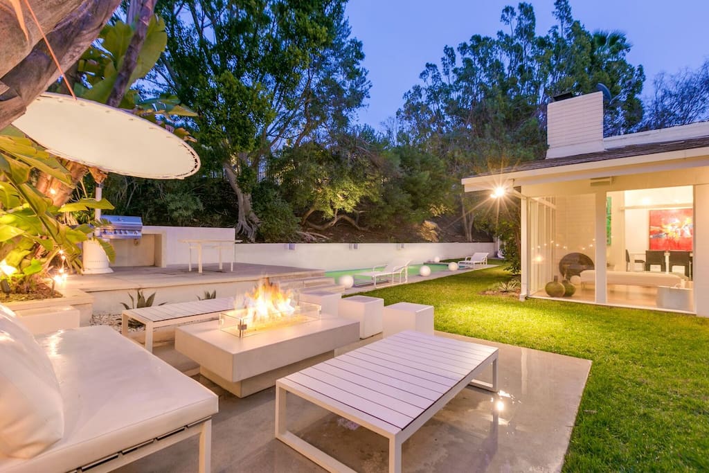 Night shot of outdoor area