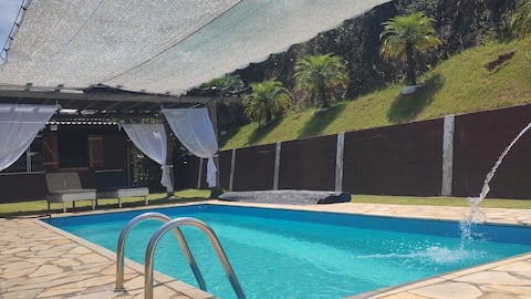Successful Airbnb property: Cozy farmhouse with pool and exclusive hot tub in Santa Isabel