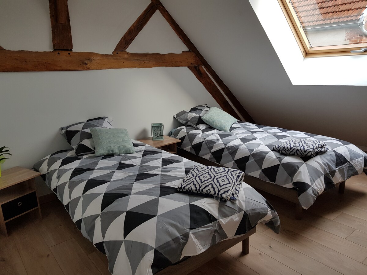 Habitación con 2 camas de 90/190