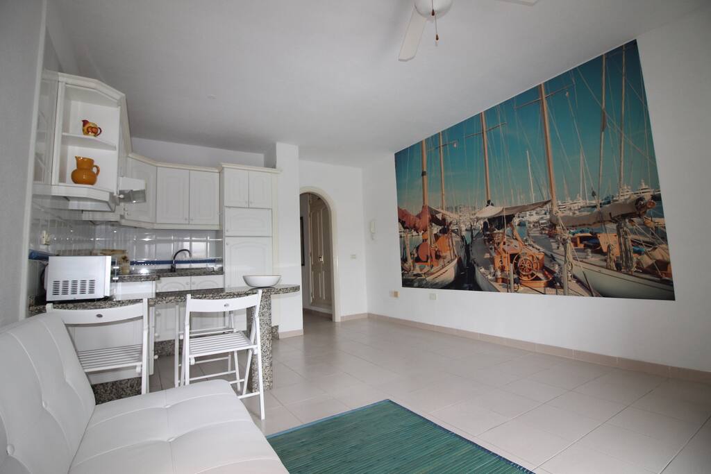 Comfortable sitting room, with a fully equipped kitchen