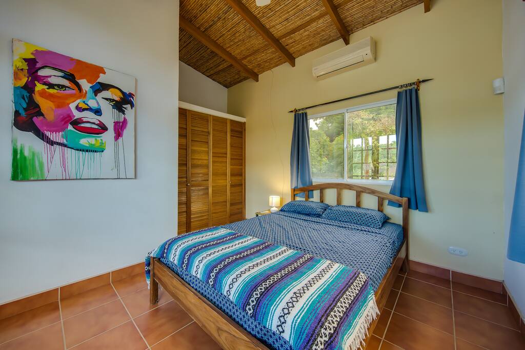 Bright spacious room with full sized bed