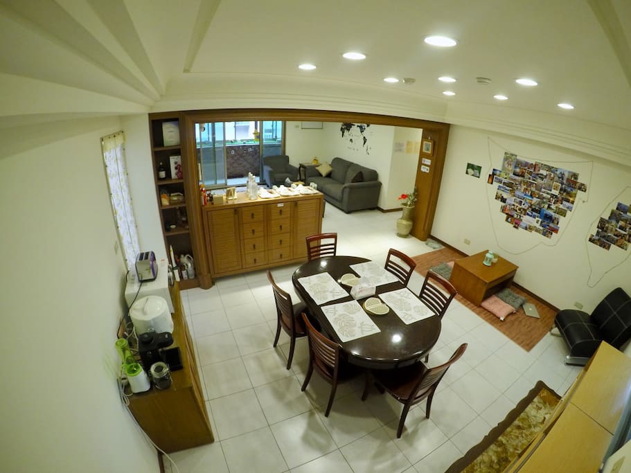 公共區域_廚房,餐廳及客廳
Share area _Kitchen,restaurant(dining room) and living room