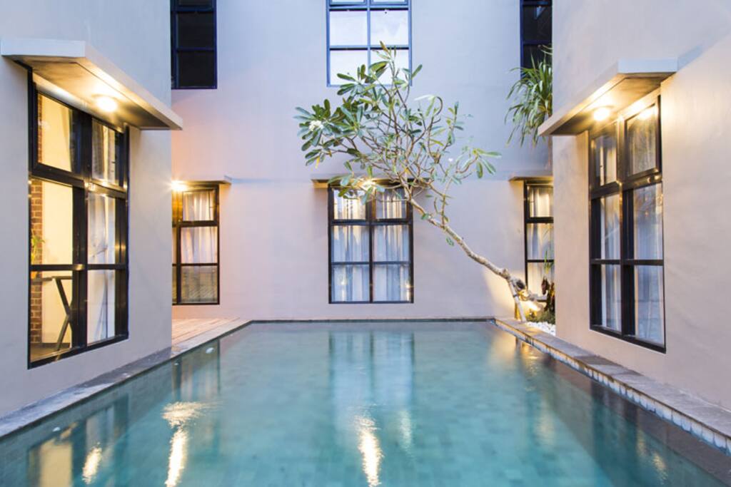 Refresh your mind by swimming in our outdoor pool.