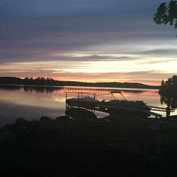 Sunset from the dock.