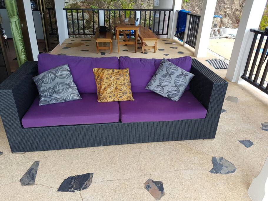 Comfy seating to take in the views