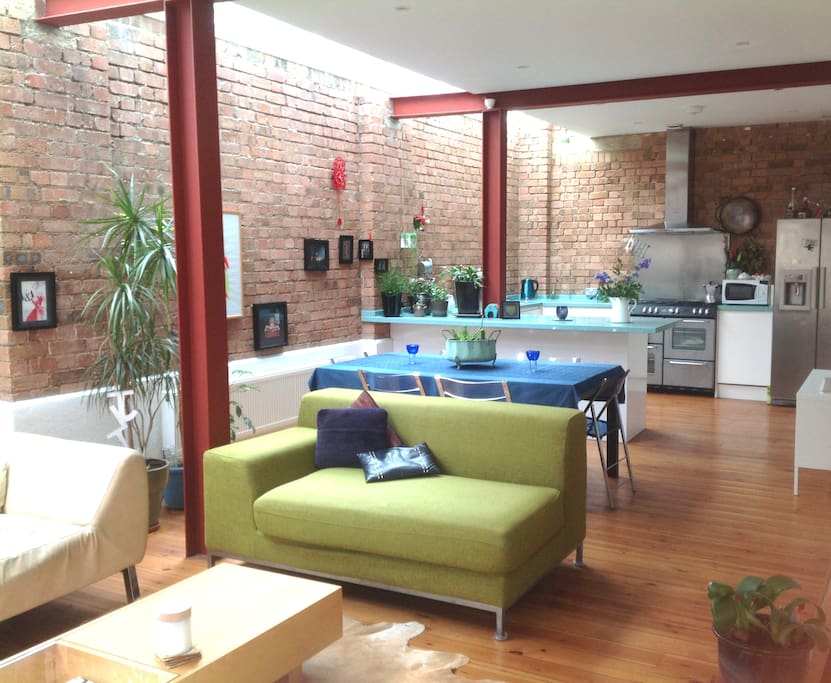 Open Plan downstairs from Patio Windows