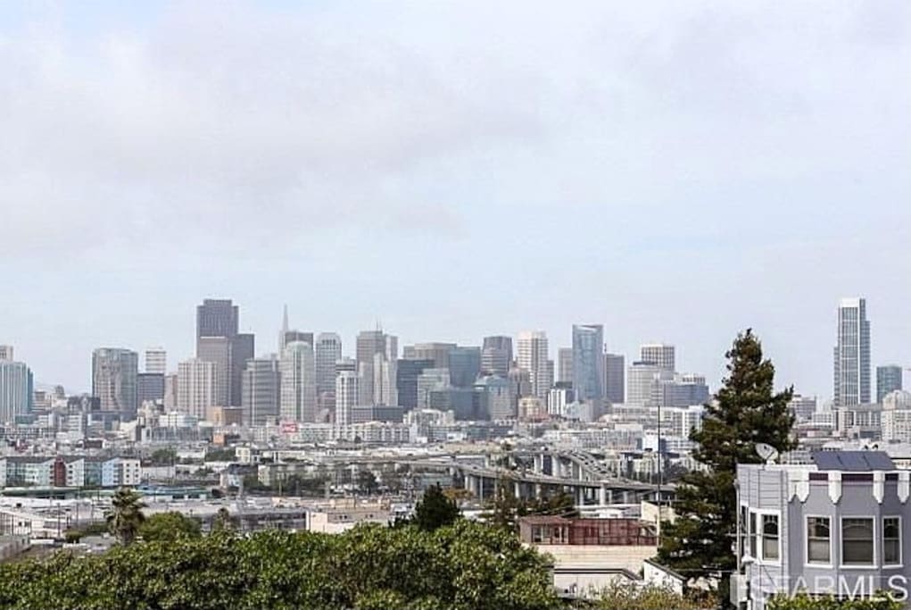 Stunning view of downtown San Francisco