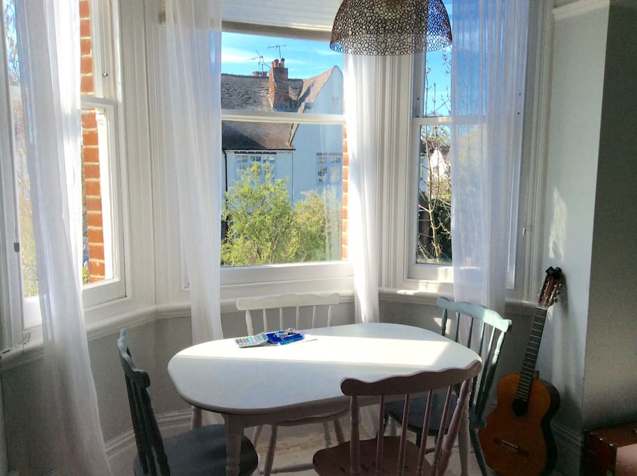 Living room with dining table and chairs