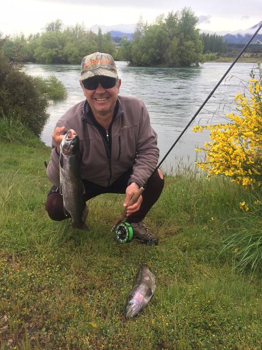 Fishing right at the front door.