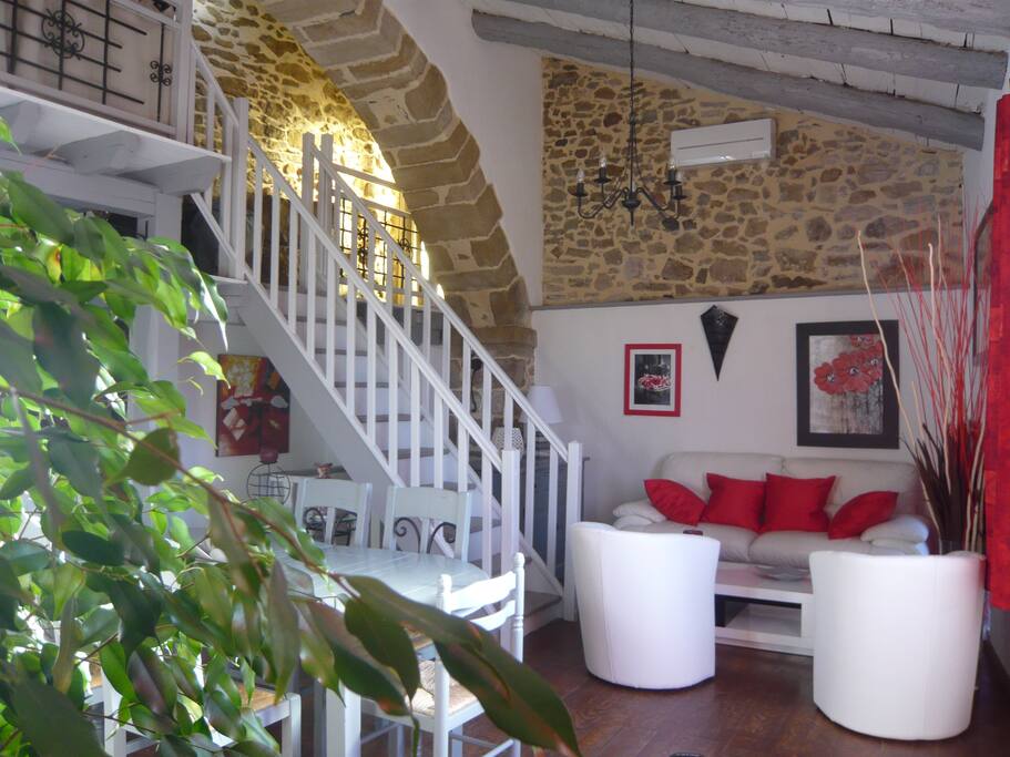 Le salon du gîte les Béjonnière