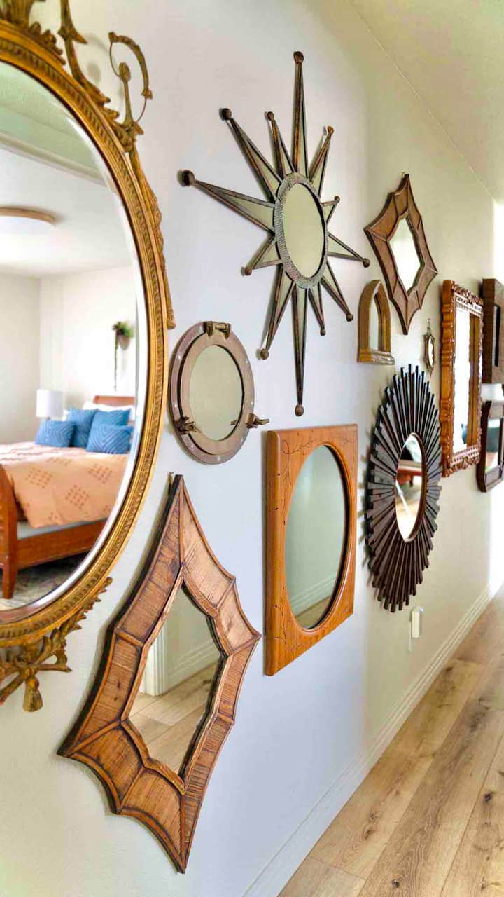 Our Hall of Mirrors will surely amaze, we have an assorted collection of vintage mirrors which we are happy to share with our guests. 