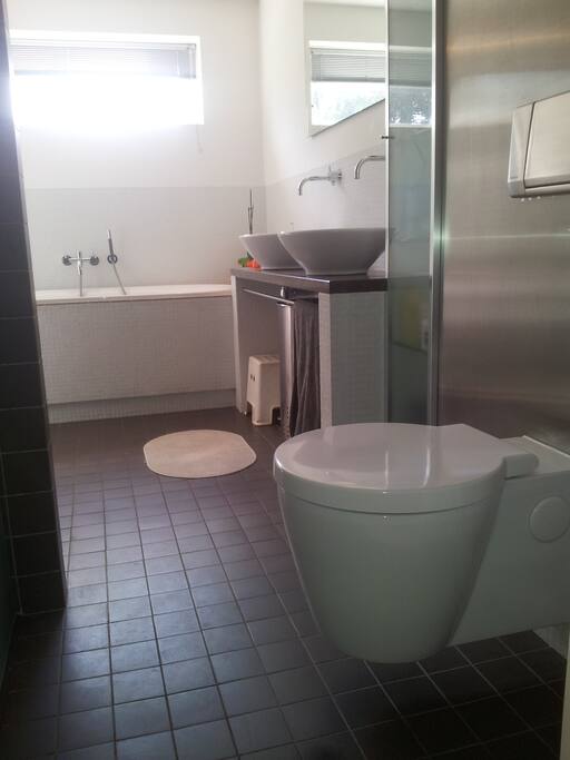 The main bath room, connected to the master bedroom