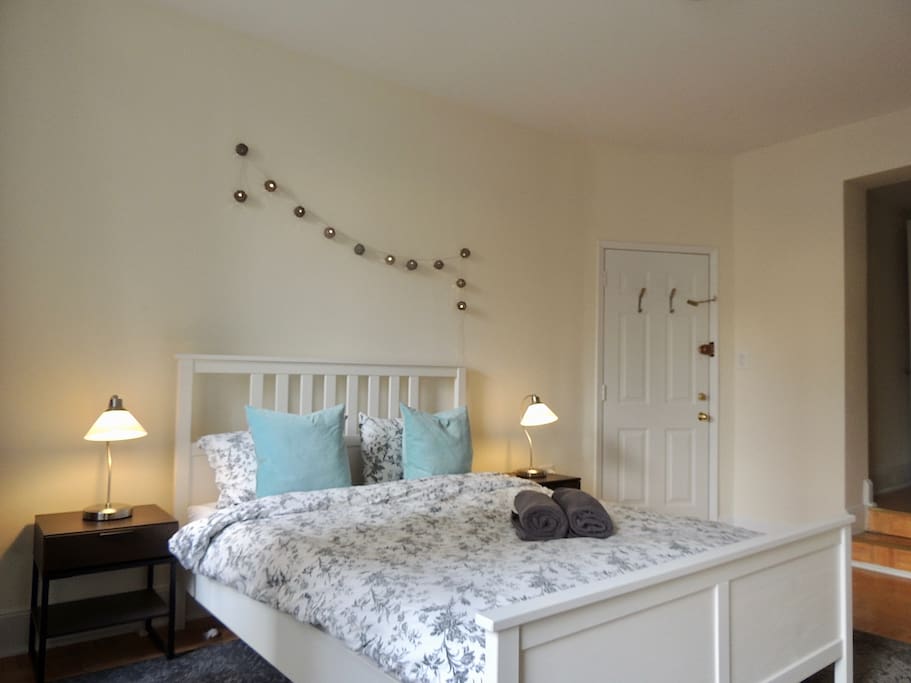 Comfortable and brand new queen size beds in both large and spacious rooms!