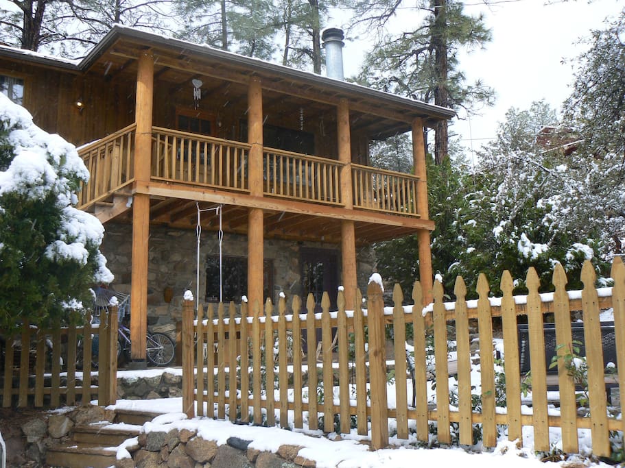 In the pines and close to town