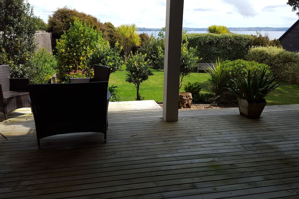 Deck leading out from downstairs Bedroom