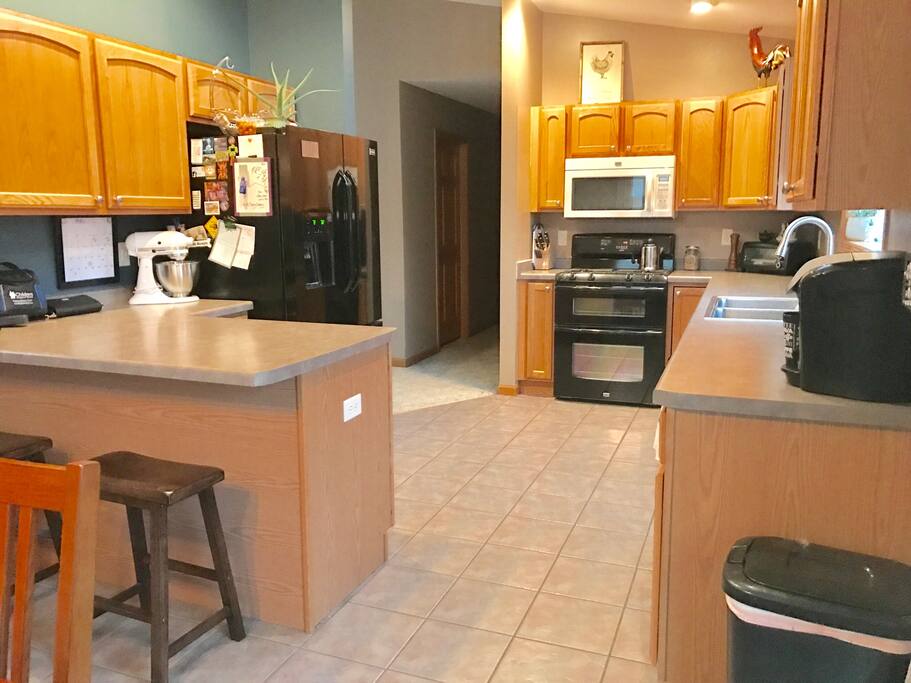 Dining room and kitchen