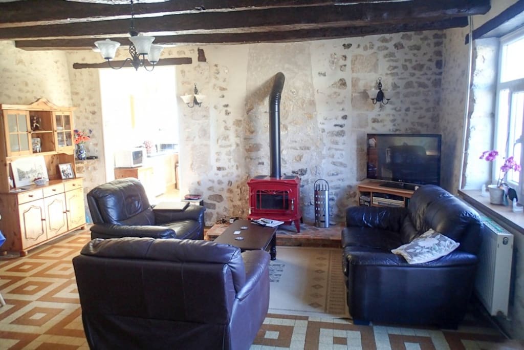 main lounge leading to kitchen