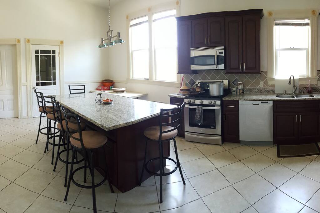 Kitchen for brewing coffee