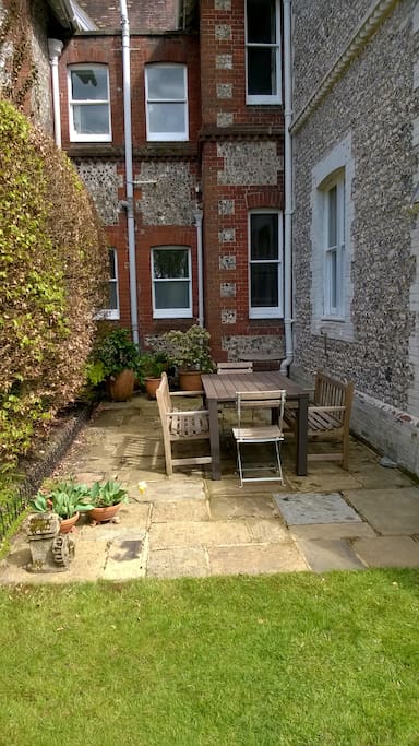 Pleasant spot for eating outdoors