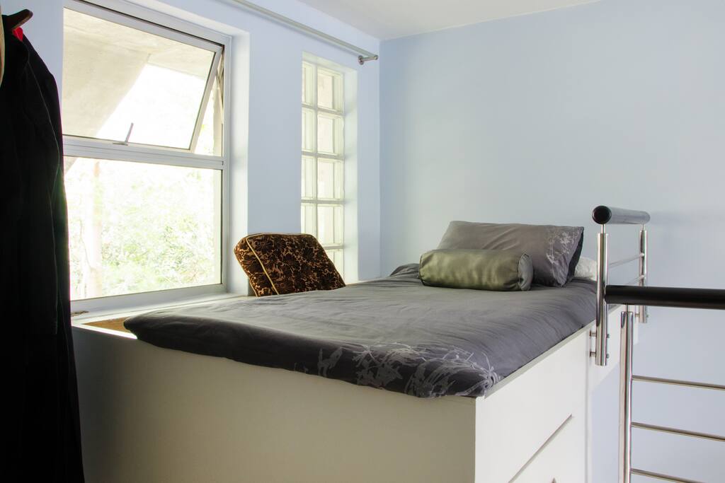 Spare single bed