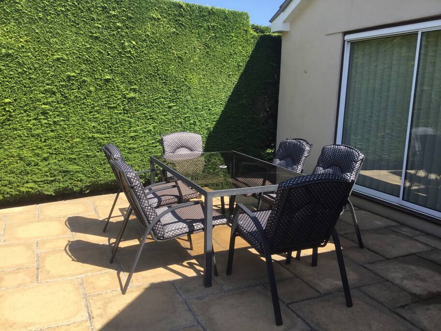 Patio Table and chairs for guests private use