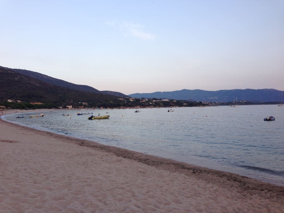 La plage en fin journée