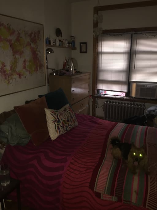 The bedroom, dog not included