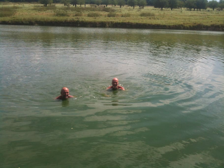 cooling dip in the lakes