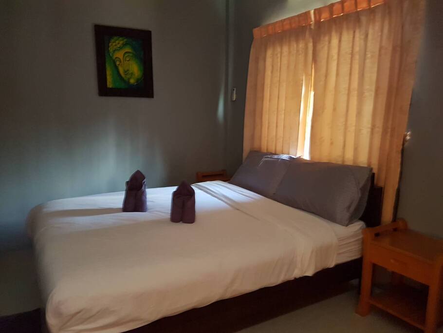 The room is 4x3 meters and got a porch on the back.