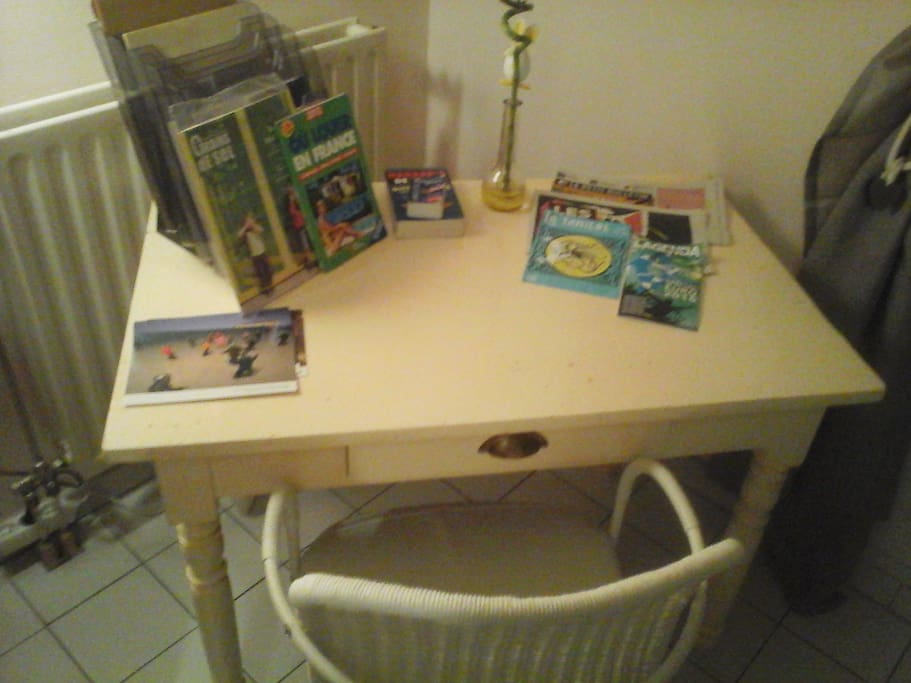 Coin bureau dans la chambre double privative
