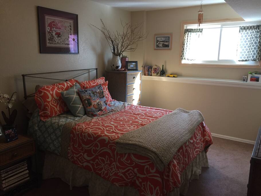 Bedroom 3 - downstairs, has it own bathroom. Very private.