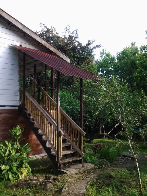 Guests have their own veranda upstairs with view of the river and bird watching