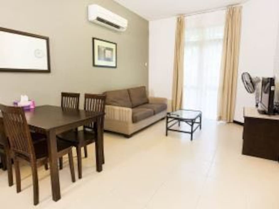 Living and dining area