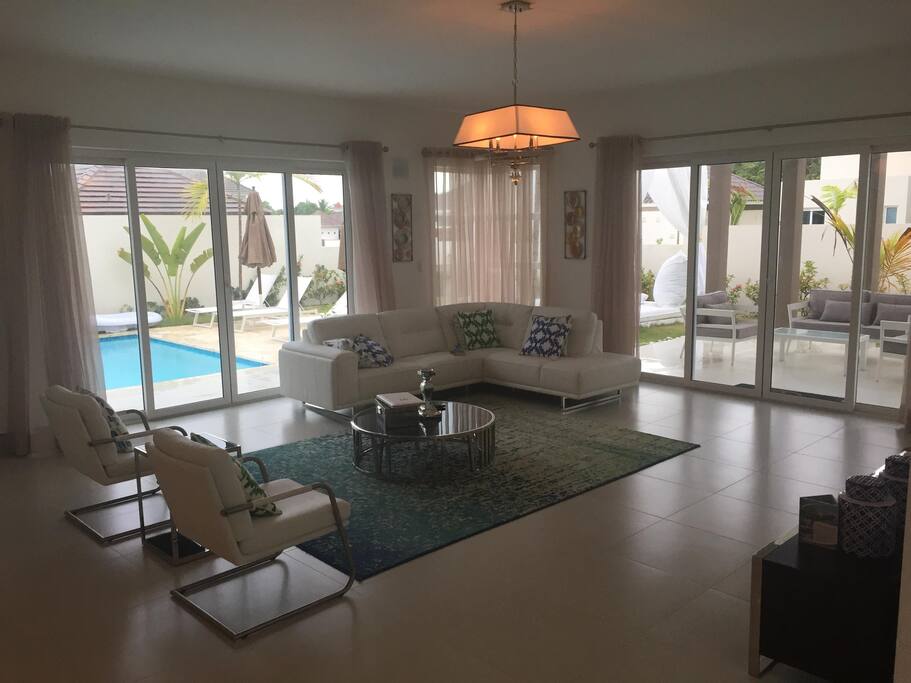 the living areas